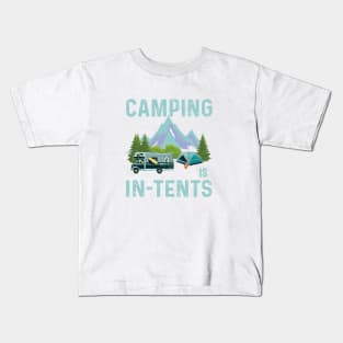 camping in in tents Kids T-Shirt